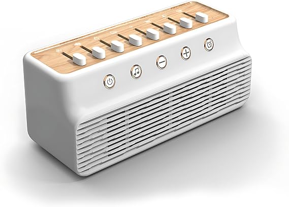 White Noise Machine 8 Natural Sleep Sounds Sleep White Sounds Time Function Bluetooth Speaker Relaxation Stress Reduction White