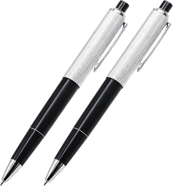 2Pcs Electric Shock Pens, Electric Shocker Self Defense Pranks for Adults, Novelty Joke Shock Ballpoint Pens, Practical Gadget Funny Office Gags & Practical Joke Toys for Adults