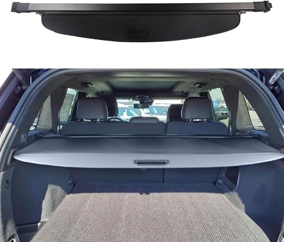 Cargo Cover for Jeep Grand Cherokee (2 Row; WL) 4XE Accessories 2022-2025 2026 Rear Black Trunk Shade Luggage Security Cover