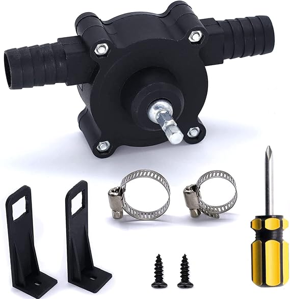 Electric Drill Pump Self-Priming Pump Water Transfer Pump Mini Portable for Home Garden and Transferring Water Oil
