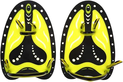 Bnineteenteam 1 Pair Swimming Hand Fins Comfort Paddles Slap Gloves Swimming Training Aid for Men Women Kids