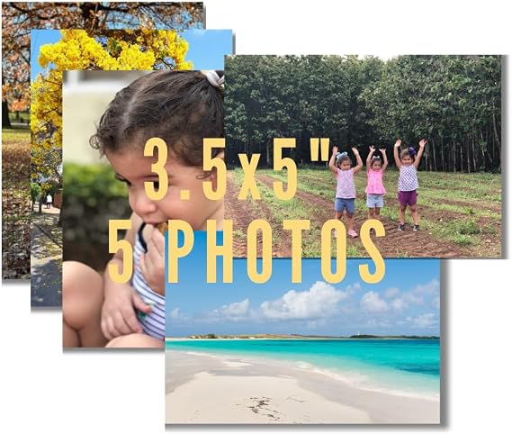 Best Photo Printing Service - Premium Quality Professional Custom Photo Prints in Sizes 3.5x5, 5x7, 6x4, 8x10, 11x14, 11x17, 13x19 inches on Glossy or Matte Paper (5, Glossy, 3.5x5)