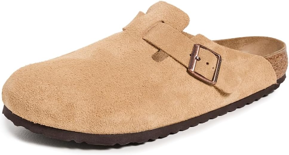 Birkenstock Men's Boston Clogs, Latte Cream, 9 Medium US