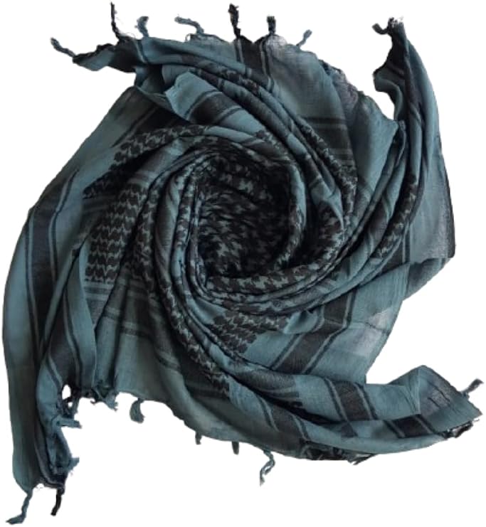 Shemagh Scarf Cotton Arab Head Cover Desert Palestinian Keffiyeh Tactical Army Winter Wrap Hand Made
