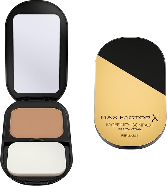 Facefinity Refillable Compact Foundation, SPF 20, Flawless Matte Finish in Natural Rose 003