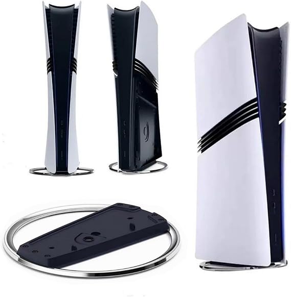 PS5 Pro Vertical Stand for Sony PS5/PS5 Slim/PS5 Pro Console Stand Base PS5 Pro Stand Accessories (Black)