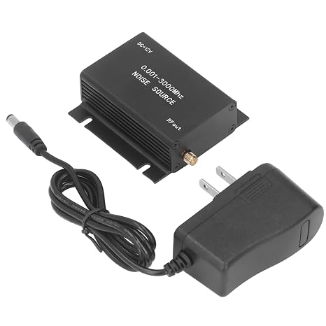 Broadband Noise Source Generator - DC 12V, 0.0013000MHZ Versatile RF and Microbillow Testing Tool with Stable SMA Output for Engineers and Hobbyists (US Plug)