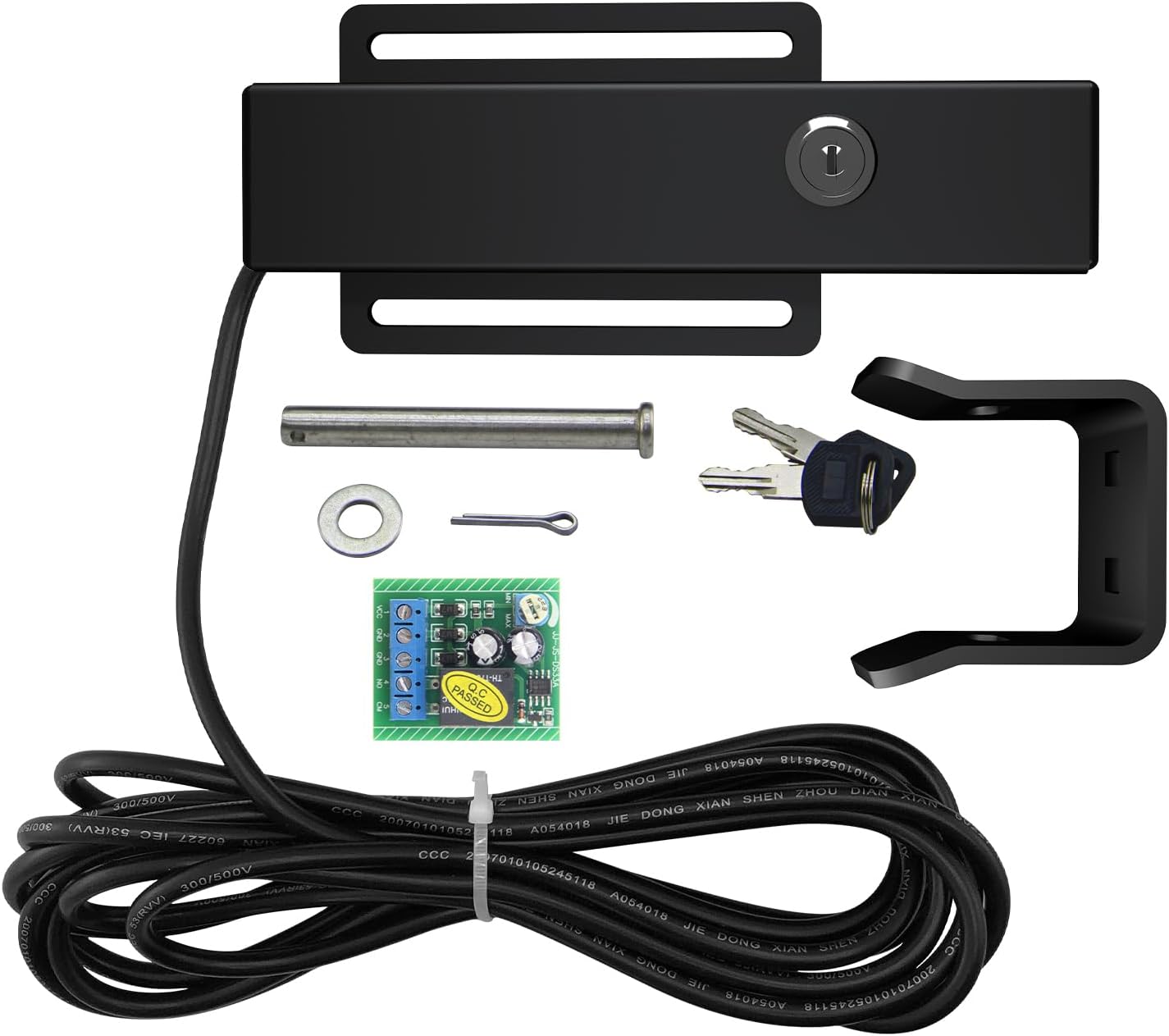 X-XHOUSE Automatic Electric Gate Lock Gate Operator System Device Safe Security Gate Lock Work for DC 1224V Swing Gate Opener Gate