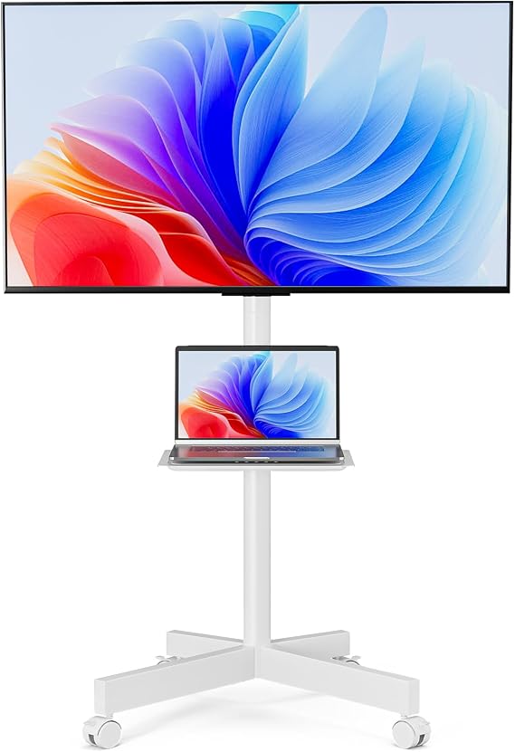 Mobile TV Stand for 23-65 Inch LCD LED Flat/Curved Panel Screen TVs