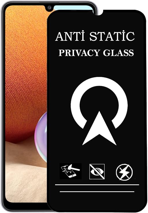 KZY İLETİŞİM Samsung Galaxy A32 ile uyumlu Tam Kaplayan Anti Statik Görünmez Safir Ekran Koruyucu Hayalet Cam