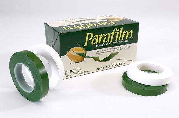 Smithers Oasis Parafilm Waterproof Buttonhole Stem Tape (Green, 2 Rolls)