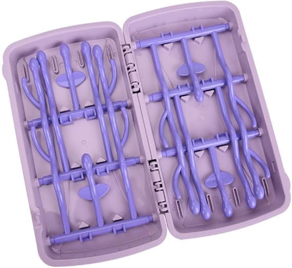 ORFOFE Portable Bottle Drying Rack Space-Saving Drainer for Boy Girl Sippy Cups Easy to Clean Durable Design Violet Color for Efficient Drying of Feeding Accessories