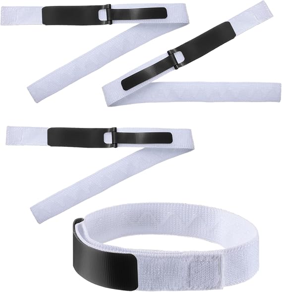 Nuanchu 4 Pcs Foley Catheter Holder Straps Urinary Leg Stabilization, Black