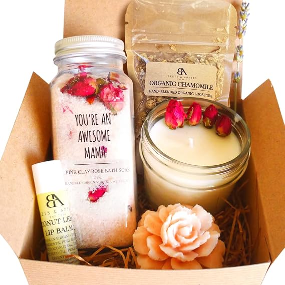 Beets and Apples Spa Gifts for Mom Christmas Gifts for Mom Mom Birtdhay Gifts Bath Gift Baskets Relaxing Spa Self Care Gift for Mom Wife Home Mother's Day Care Package Birthday for Women Made in USA
