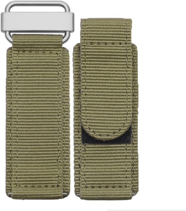 22mm/24mm Hook Loop Military Style band Adjustable-Length Velcro Nylon watch Strap Compatible with Panerai Bell & Ross watch