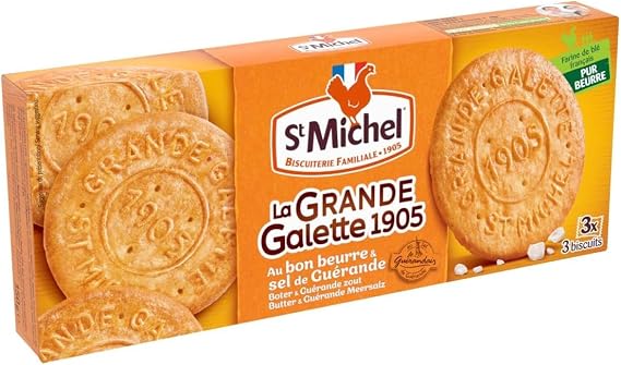 St Michel La Grande Galette Salted Butter Cookies 150g - Pack of 5