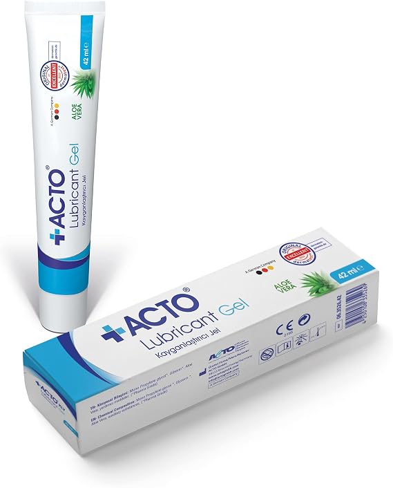 ACTO® LUBRICANT GEL 42 ml – Su Bazlı, Cilt Dostu Kayganlaştırıcı Jel | Şeffaf, Kokusuz ve Aloe Vera İçerikli | Vajinal Kuruluğa Karşı Etkili | Prezervatif ve Lateks Ürünlerle Uyumlu