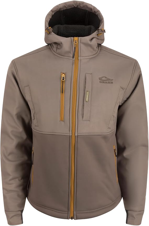 Drake Waterfowl Men's MST Hole Shot Hooded Windproof Eqwader Jacket