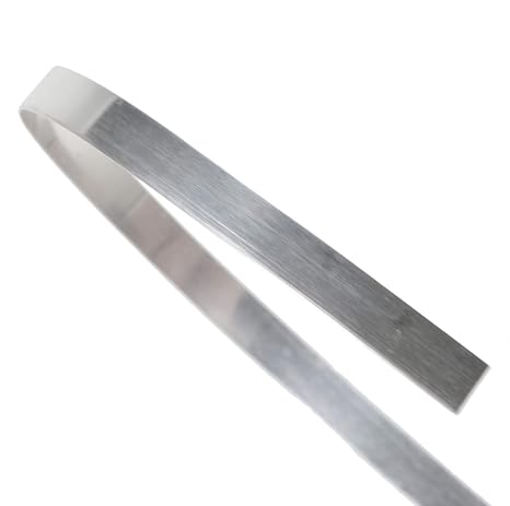 uGems 925 Sterling Silver Flat Bezel Wire 26 Gauge 3mm Wide (12 Inches) #ss225-26ga-3mm