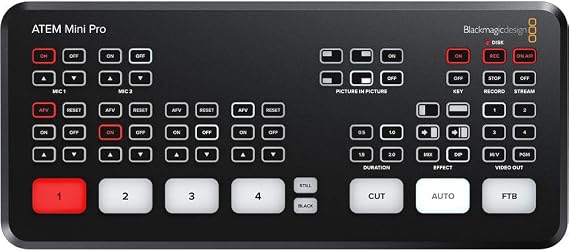 4 Media Pro Blackmagic Design ATEM Mini Pro Live Streaming Switcher Authorized Dealer