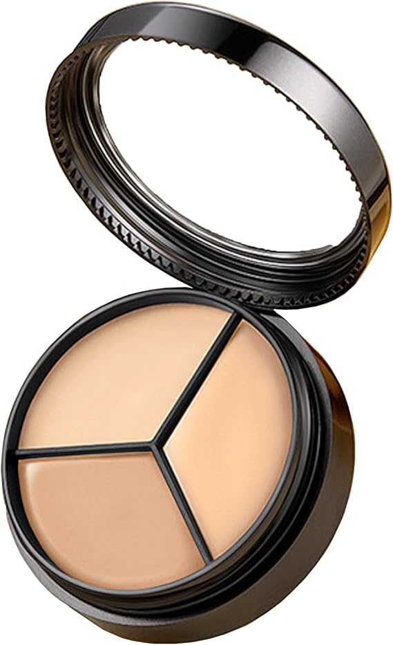3 Color Concealer Palette, Full Coverage Cream for Dark Circles Colour Corrector