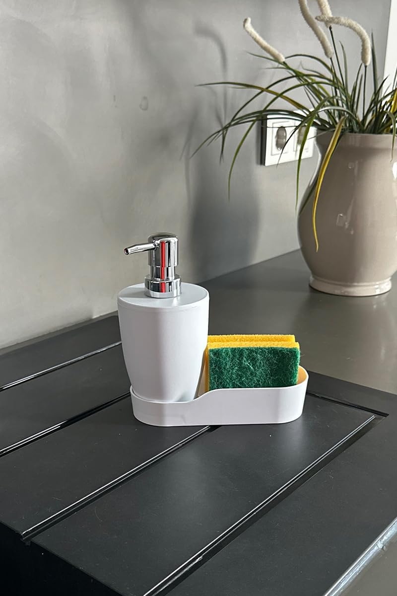 Prima Nova PURE CHAMBERED LIQUID SOAP DISPENSER-WHITE