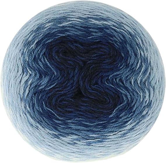 Scheepjes Whirl Fine Art Yarn, 220g - 658 Classicism Blue, Merino Blend