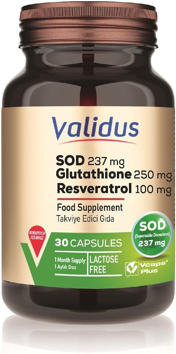 Validus Superoxide Dismutase 237 Mg 30 Capsules