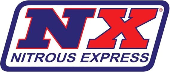 Nitrous Express 15LB Bottle W/Lightning 500 Valve (6.89 Dia. X 26.69 Tall), Black,6 Nipple