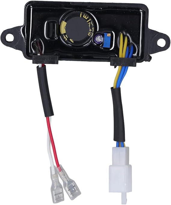 AVR Automatic Voltage Regulator Rectifier, Single Three Phases 380V Generator Voltage Regulator, Made of Premium Plastic Material, Easy Installation and User Friendly Operation