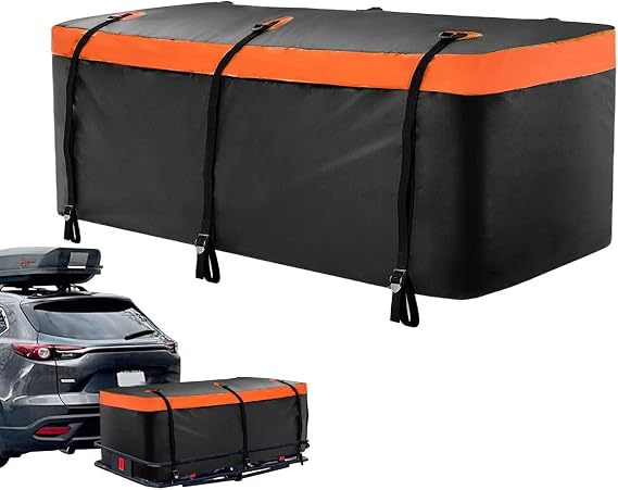 Hitch Cargo Box | 550L Foldable Heavy Duty Waterproof Container,Vehicle Cargo Carriers,for Truck Car Automobile Vehicles Luggage Road Outdoor Outside Travel
