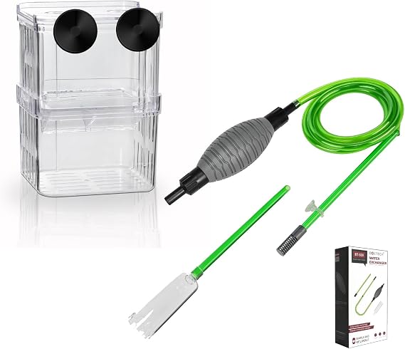Aquarium Small Tank Water Changer and Breeding Box Kit