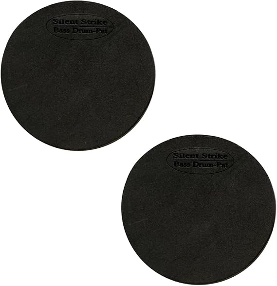 5.3Inch Bass Drum Mute Silencers Set Dampeners for Drumming Practice Musical Instruments Accessory 2Pack (Black)