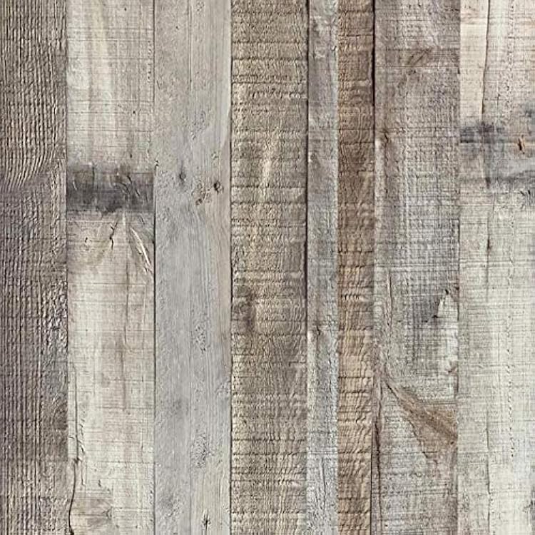 Vintage Wood Wallpaper Rustic Wood Wallpaper Stick and Peel Self Adhesive Distressed Wood Look Wallpaper Vinyl Shelf Home Wood Panel Wall Paper Covering Film 17.3 120
