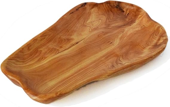 Root Wood Dish, Party Platter and Tray for Sandwich Bread Serving, appetizer display, Vintage ring dish, Hand Carved Artworks (10-12 inch)