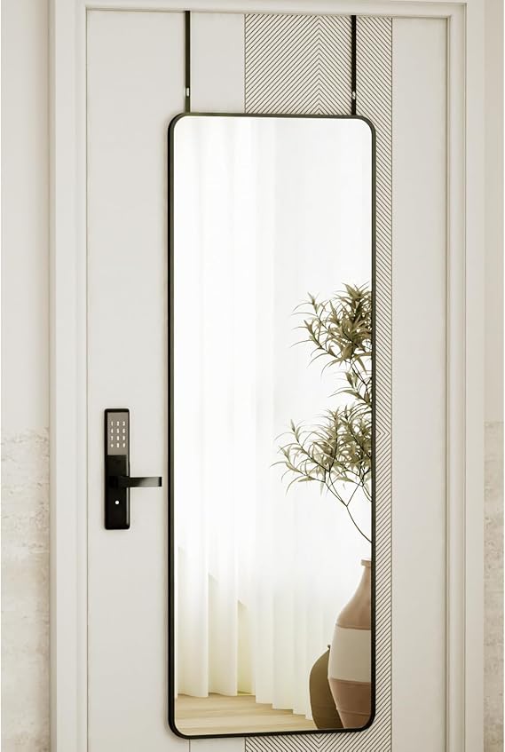 VooBang 14"x48" Full Length Over The Door Mirror, Full Body Wall Mirror