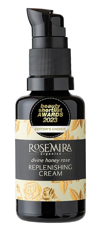 Rose Day Cream for Dry Mature Skin for Neck and Face - Oils of Rosehip & Olive and Essential Oils of Bulgarian Rose, Neroli, and Honey - Age Spots Rosacea Anti-Aging - 1 Month Supply - Made in USA