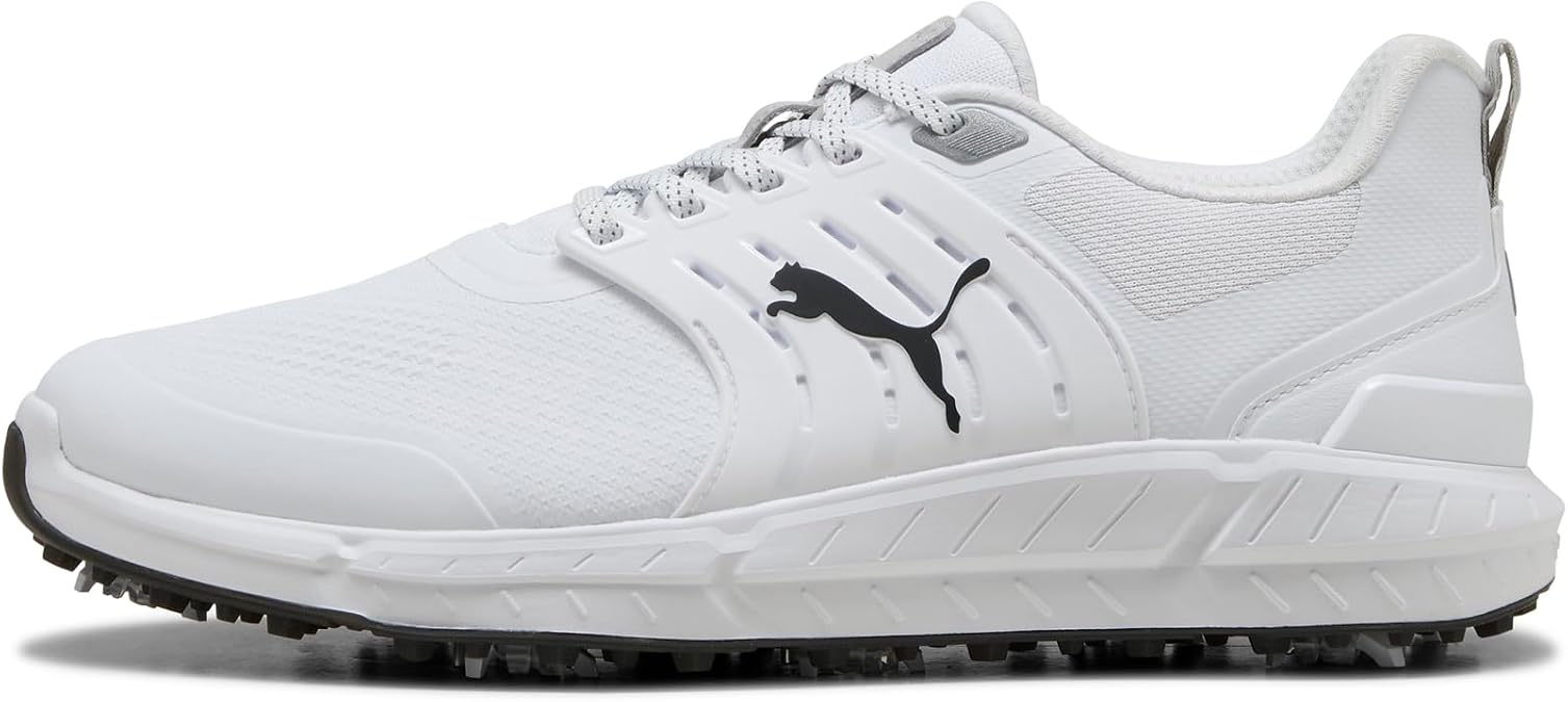Puma Golf Ignite Elevate 2 Tour, Puma White-Puma Black, 11.5