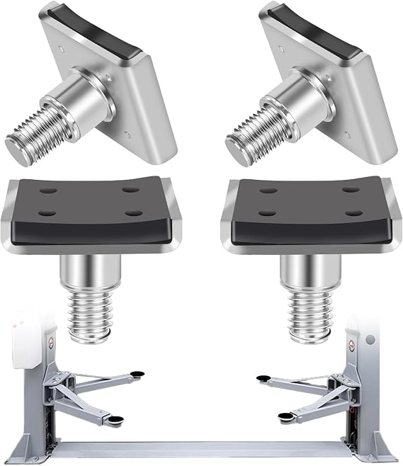 4 Pack Truck Adapters for 2 Post Lift, Hot Dipped Galvanized Steel
