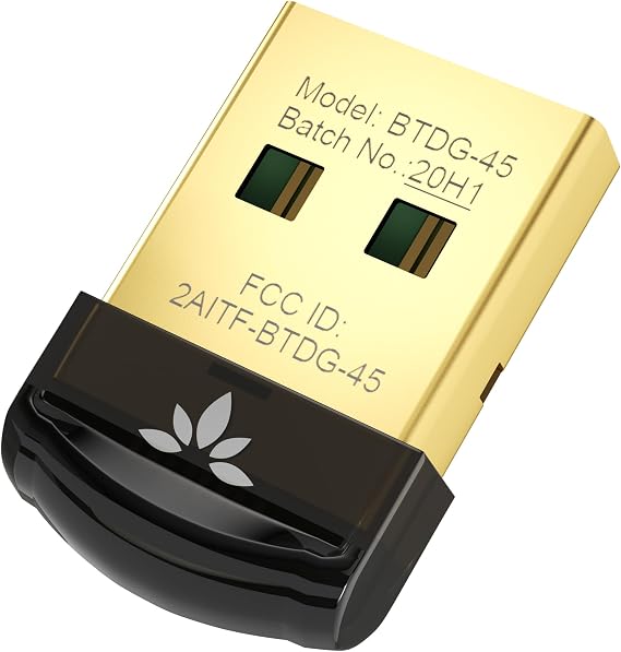 Avantree DG45 - USB Bluetooth Adapter for Windows PCs and Laptops