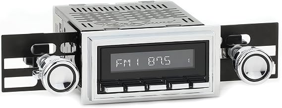 Motor 2 Radio with Black Face, Chrome Pushbuttons, Bezel, and Knobs Kit HBC-M2-126-08-80