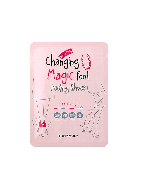 TONYMOLY Changing U Magic Foot Peel - Removes Calluses, Cracked Heels, 1pk