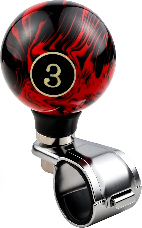 Lunsom Steering Wheel Power Handle, Car Turning Helper Suicide Knobs Steering Wheel Spinner Knob Fit for Tractors, Forklifts, Lawn Mowers,No.3
