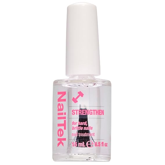 Nail Tek Nail Strengthener Formula 3 Strengthening Nail-Polish Treatment for Hard, Dry, Brittle Nails, 0.5 fl oz