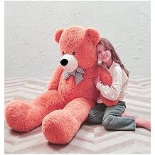 Peluş 120 cm Papyonlu Sevimli Ayı - Sevgiliye Özel Hediye Nar Çiçeği