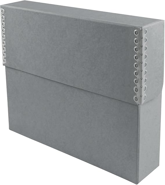 Lineco Archival Document Storage Box, Gray, 12.5" x 10.5" x 2.5"