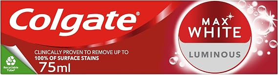 Colgate Max White Luminous Whitening Toothpaste, 75ml