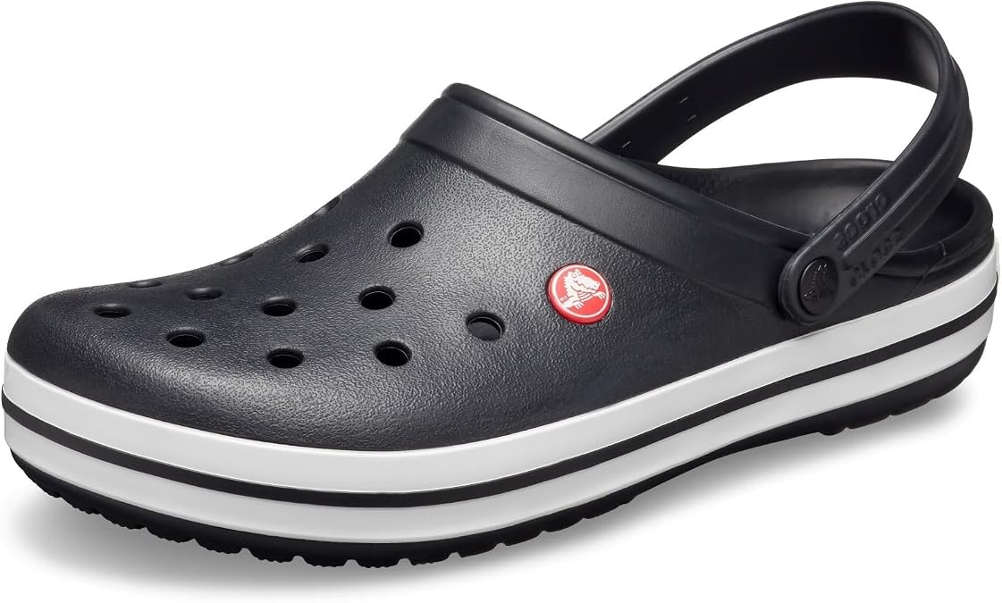 Crocs Unisex-Adult Crocband Clog, Black, 6 Women/4 Men