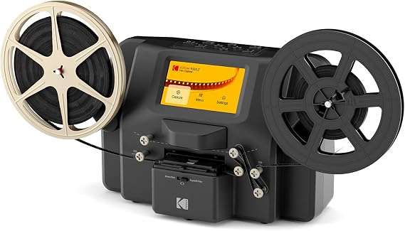 KODAK REELZ 8mm & Super 8 Films Digitizer Converter with Big 5 Screen, Converts Film to Digital MP4 Files