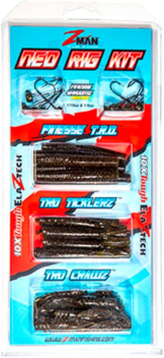 Z-Man KIT-NED-GP Ned Rig Kit - Green Pumpkin, Multi, one Size